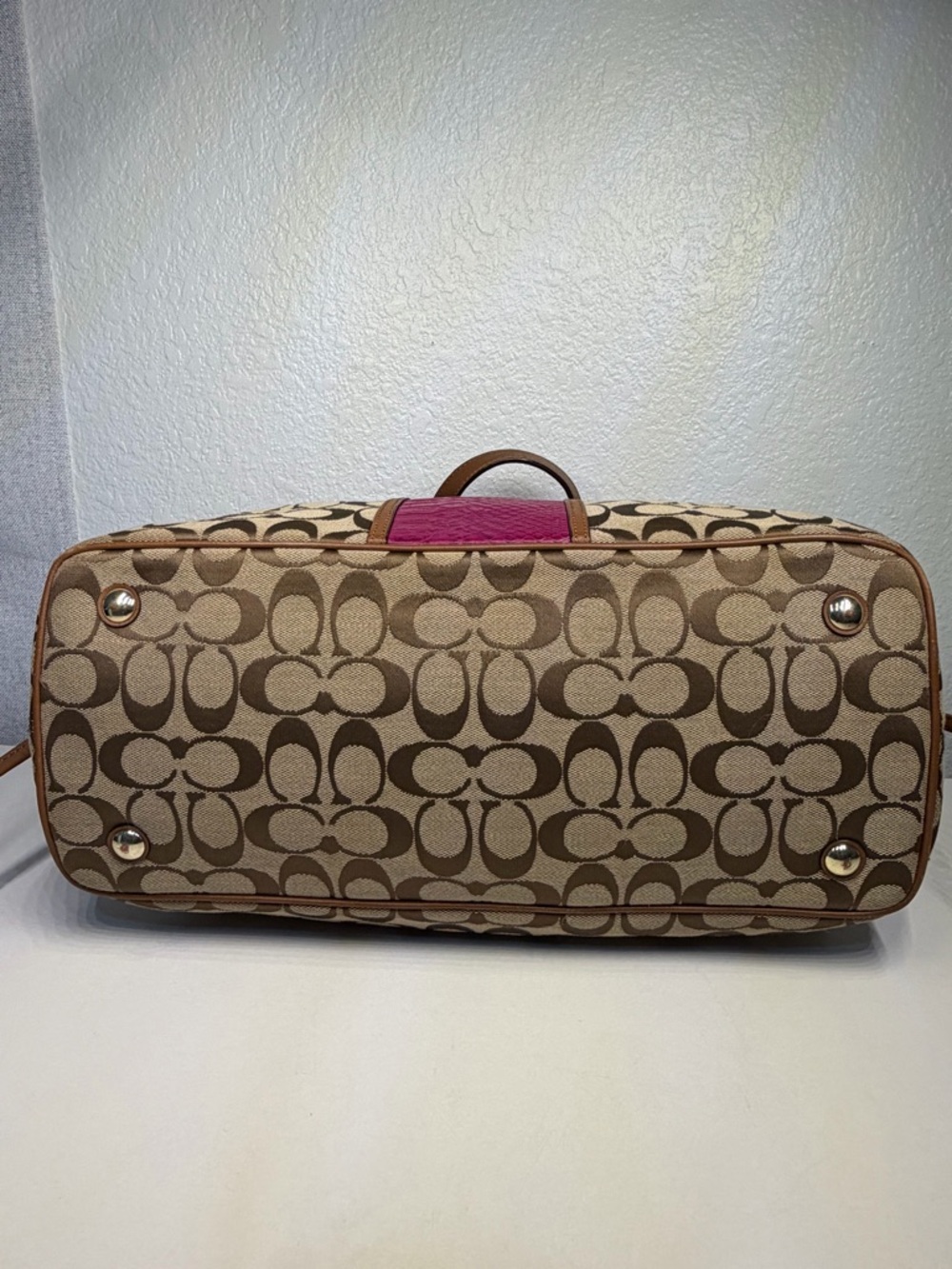 Coach Stripe Drawstring Carryall Shoulder Bag - Picture 8 of 16